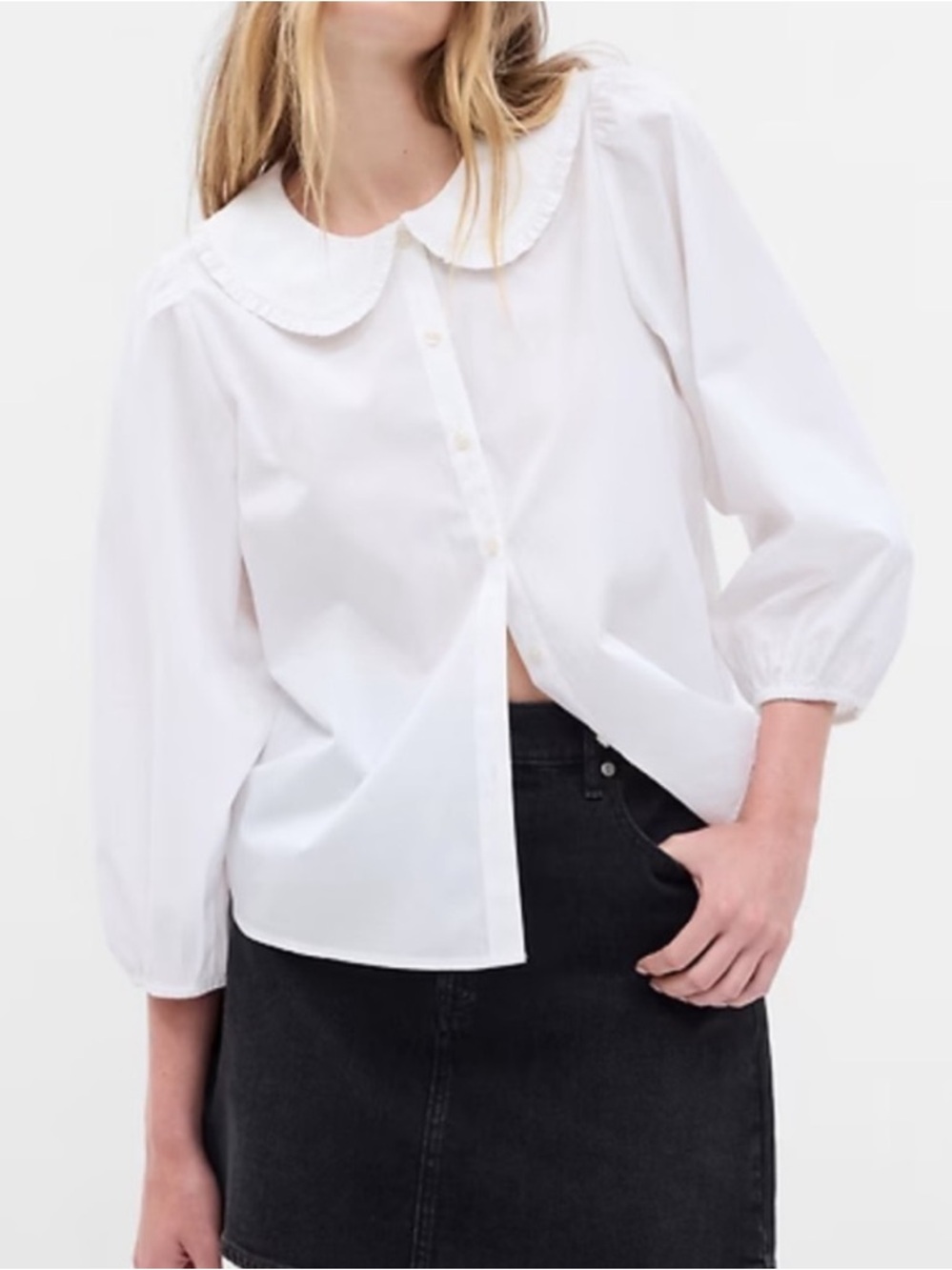 GAP Rounded Collar Blouse